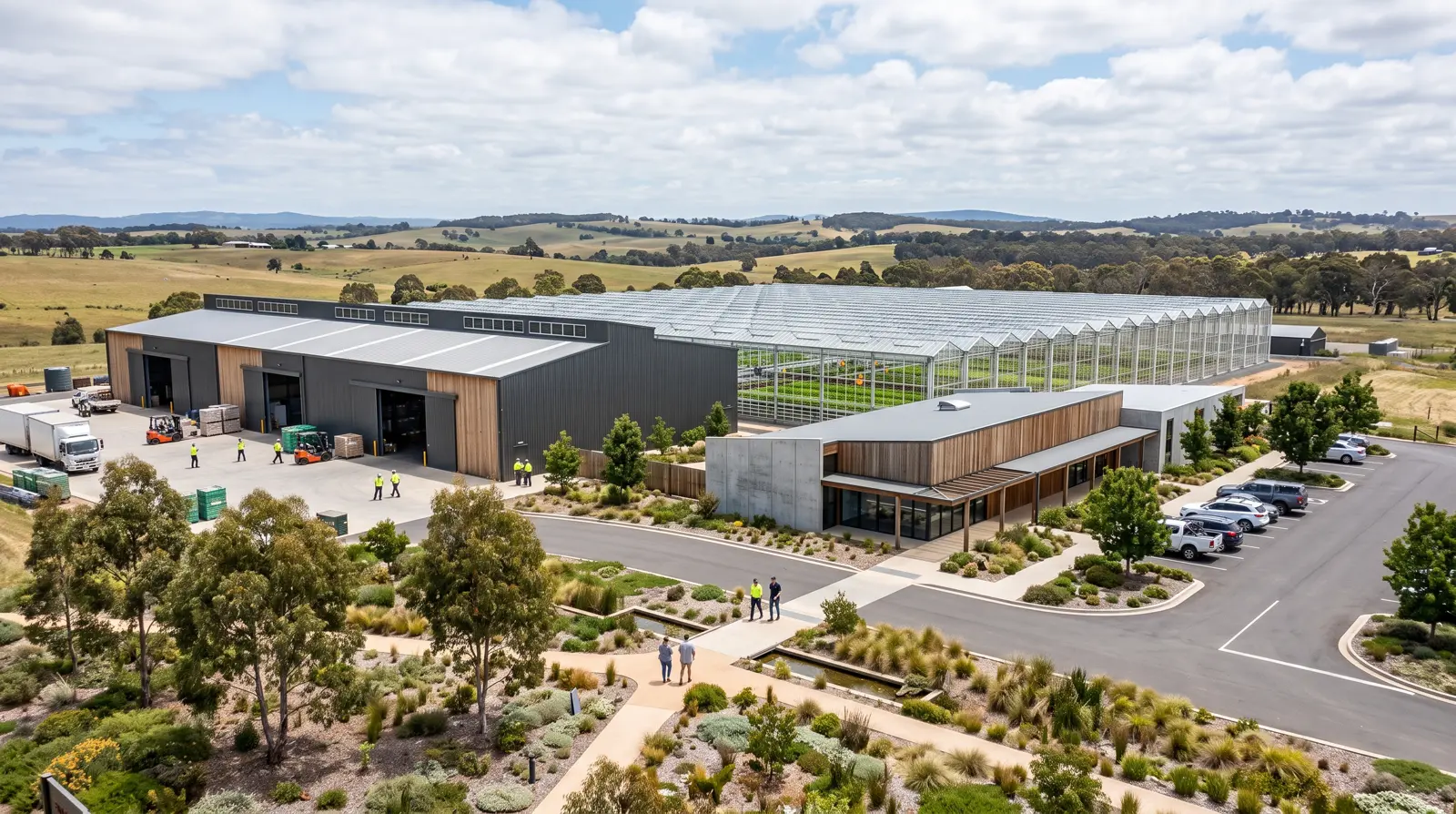 Indicative employment and business centre buildings